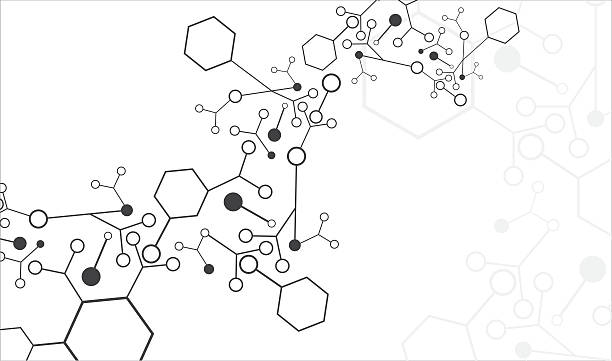 illustrations, cliparts, dessins animés et icônes de molécule arrière-plan - atom molecule molecular structure science