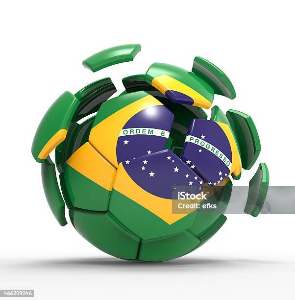 Brazil Soccer Ball Stock Photo - Download Image Now - Brazil, Three Dimensional, 2014
