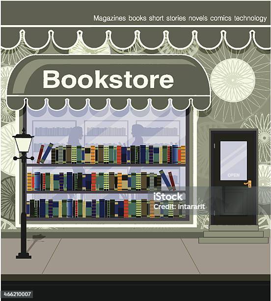 Bookstore Stock Illustration - Download Image Now - Adult, Book, Bookshelf