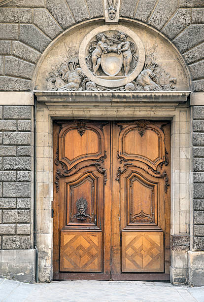 istock Ornate Door on Paris Home 466210425