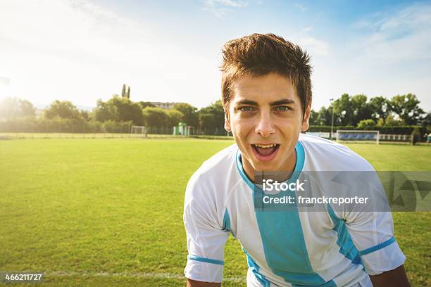 Fußballspieler Exultation Stockfoto und mehr Bilder von Athlet - Athlet, Ernst, Erwachsene Person