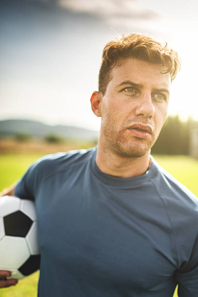istock Soccer player portrait 466211847
