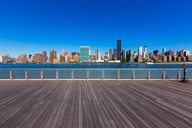 istock Manhattan New York sunny skyline East River NYC 466212212