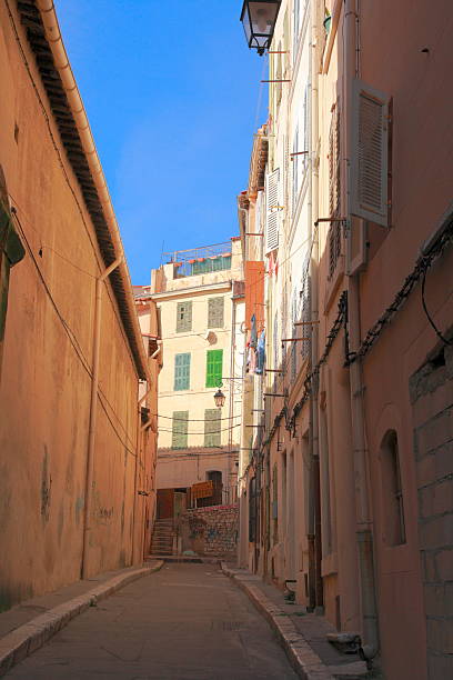 The Old Town The historic district of Marseille and Panier Quarter marseille panier stock pictures, royalty-free photos & images