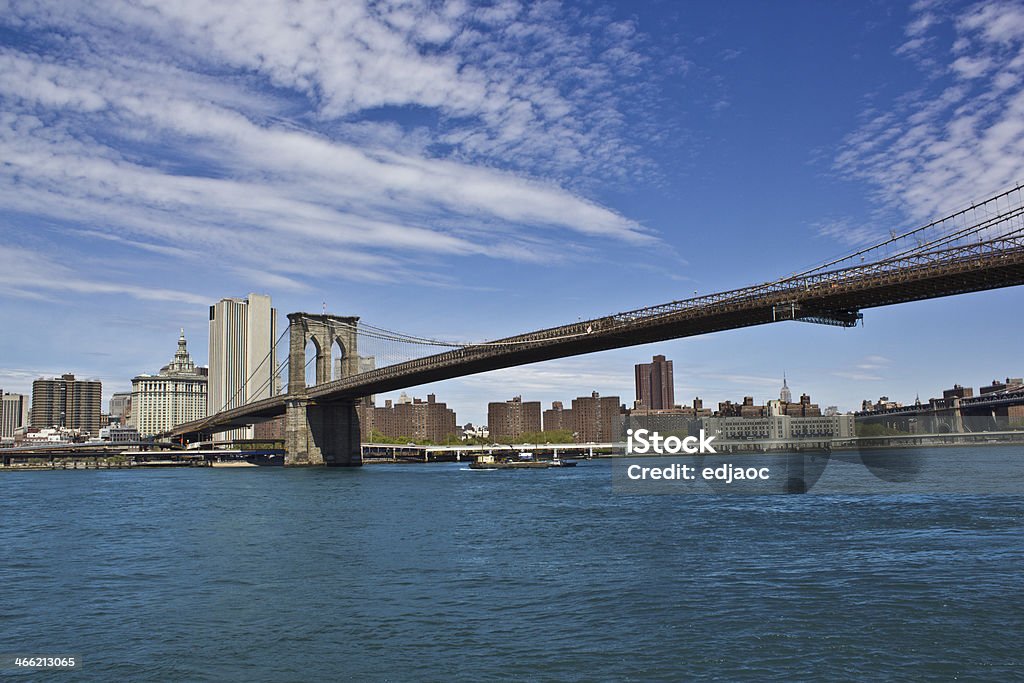 Brooklyn Bridge - Foto de stock de Alto - Descrição Geral royalty-free