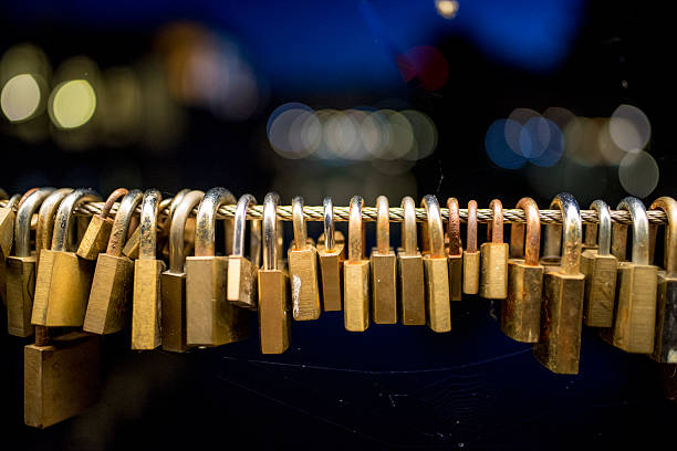 istock Love Padlocks on a Bridge in Ljubljana 466213236