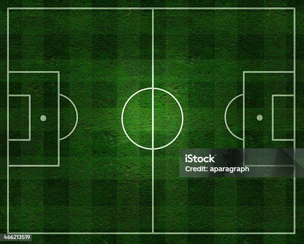 Футбольное Поле С Реальной Gress Текстурой — стоковые фотографии и другие картинки Без людей - Без людей, Горизонтальный, Зелёный цвет
