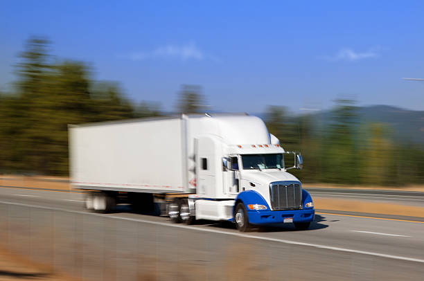 istock Truck on the highway 466213623