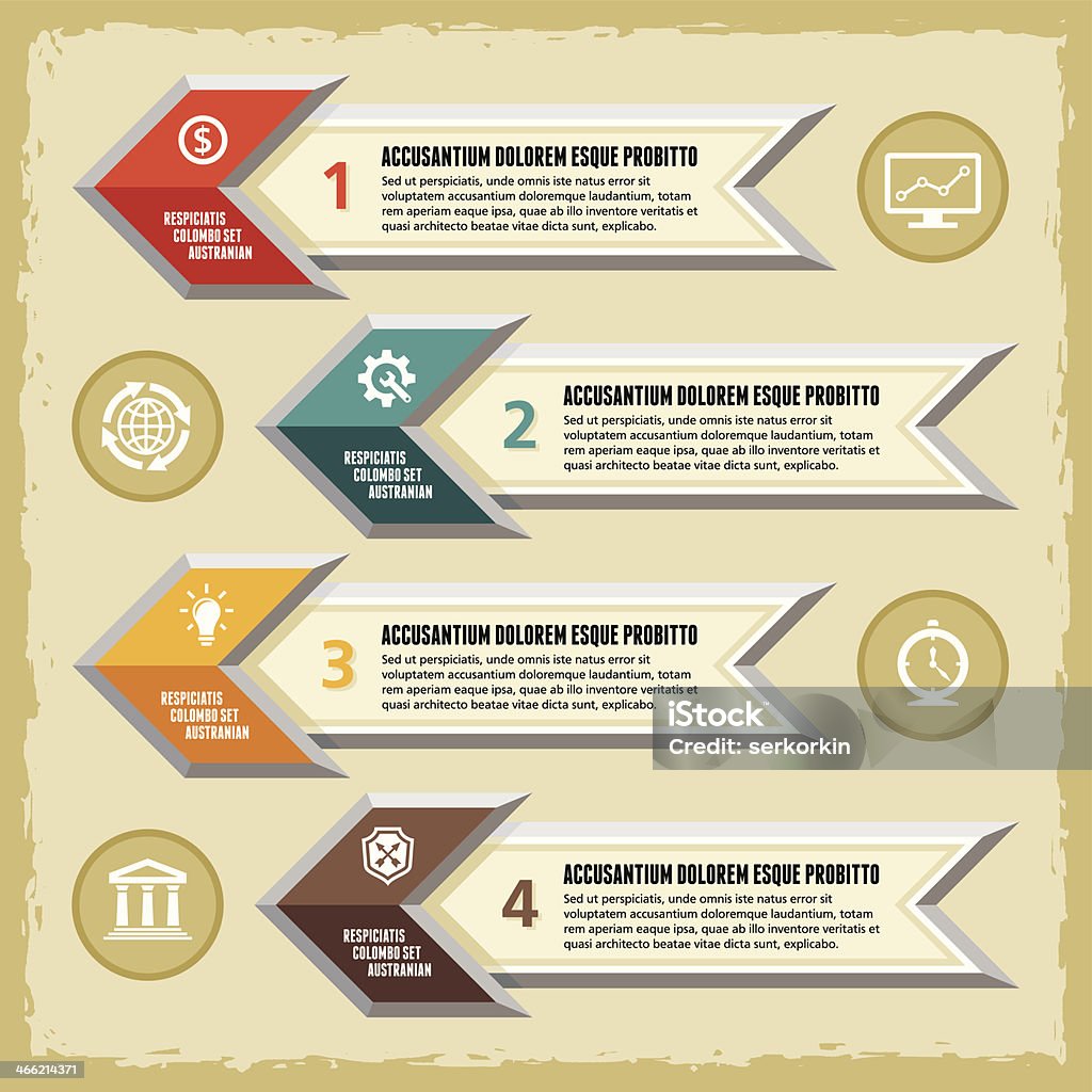 Infografik Konzept-Vektor-Programm - Lizenzfrei Abstrakt Vektorgrafik