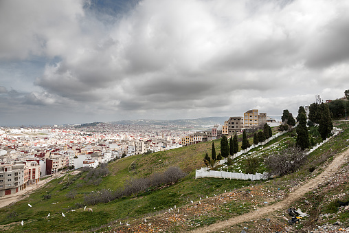 Views from the top Tanger City in Morocco