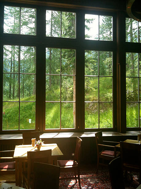 istock View of a restaurant surrounded by nature 466214675