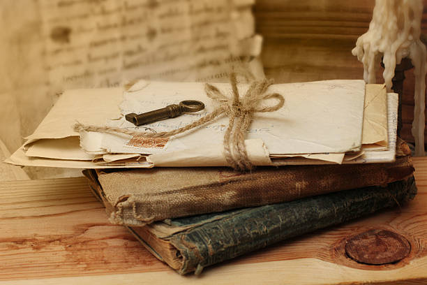 istock Vintage books and letters 466216719