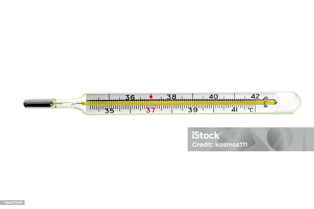 Glas mercury thermometer - Lizenzfrei Ansteckende Krankheit Stock-Foto