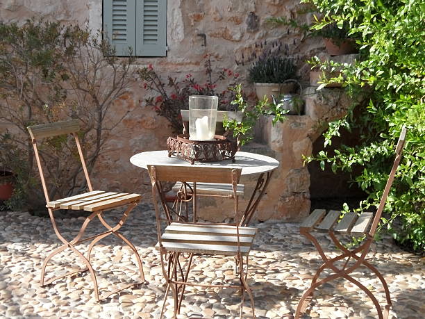 istock sitting area of spanish finca 466219849