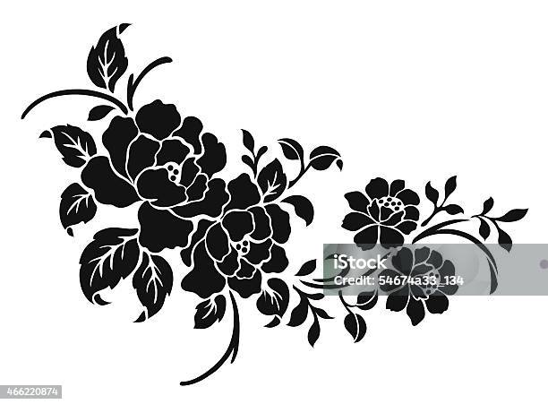 Rose Motif Stock Illustration - Download Image Now - Rose Petals, 2015, Art