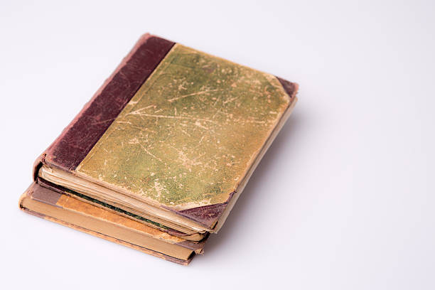 istock Beautiful old two books closeup on white background 466220919