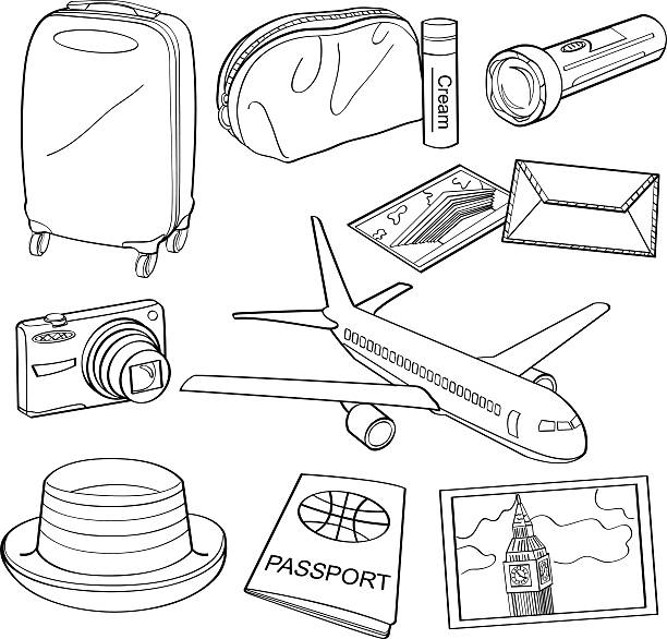 Holiday Trip Elements http://dl.dropbox.com/u/38148230/LB23.jpg airplane clipart stock illustrations