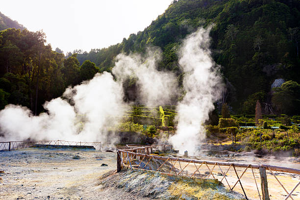 istock Hot springs at Furnas lake 466222119