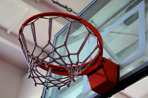 istock Basketball basket on the wall 466222358