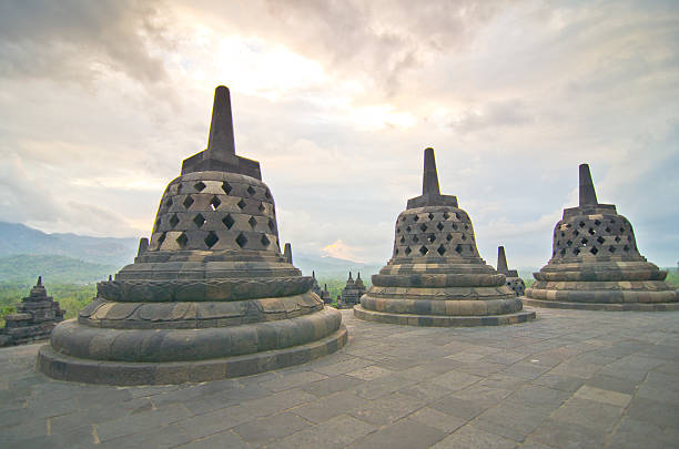 istock Buddist temple Borobudur on sunset. Yogyakarta. Java, Indonesia 466222485