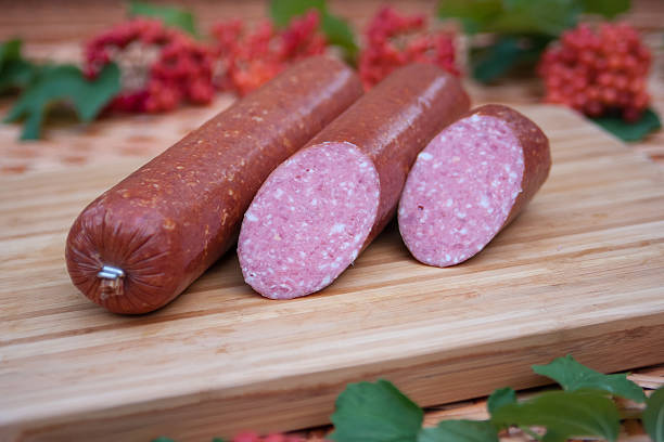istock salami on a wooden board 466222621