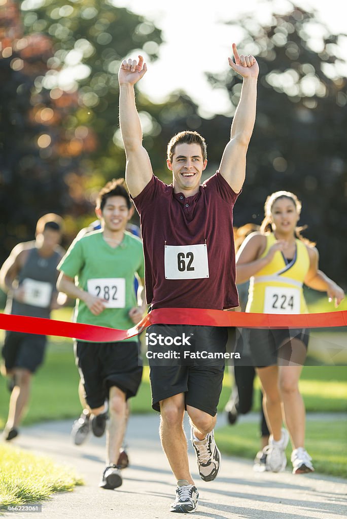 Maratona di arrivo - Foto stock royalty-free di 5000 Metri