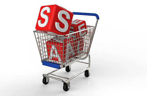 istock 3d shopping cart sale 466223977