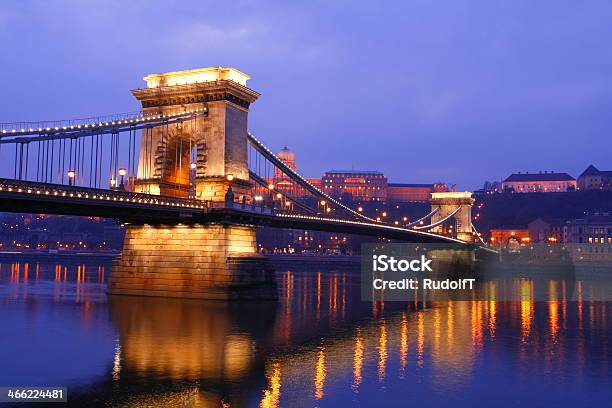 Die Kettenbrücke Stockfoto und mehr Bilder von Architektur - Architektur, Budapest, Fischerbastei