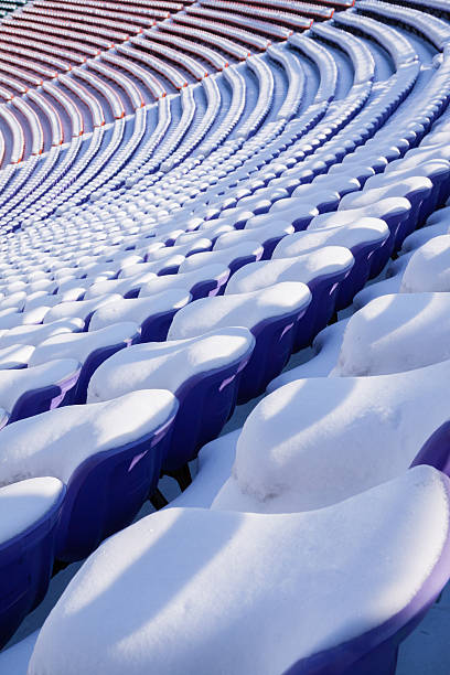 istock Seats are covered by snow 466225505