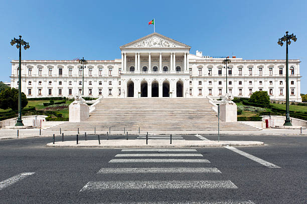 Sao Bento palace at Lisbon Palace of Sao Bento at Lisbon, seat of the Assembly of the Republic traditionally portuguese stock pictures, royalty-free photos & images