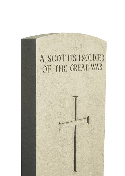 scottish soldier de la gran guerra) - flanders war grave war memorial fotografías e imágenes de stock