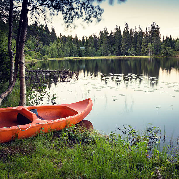 istock Canoe by a lake in Oslo, Norway 466228169