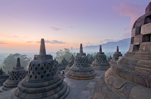 istock Sunrise Borobudur Temple Stupa in Yogyakarta, Java, Indonesia. 466233345