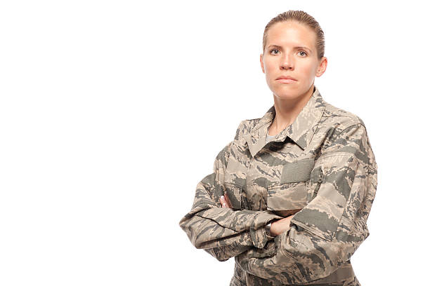 istock Serious female airman 466234394