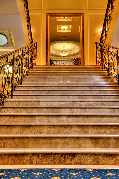 istock stairway in modern home 466234437