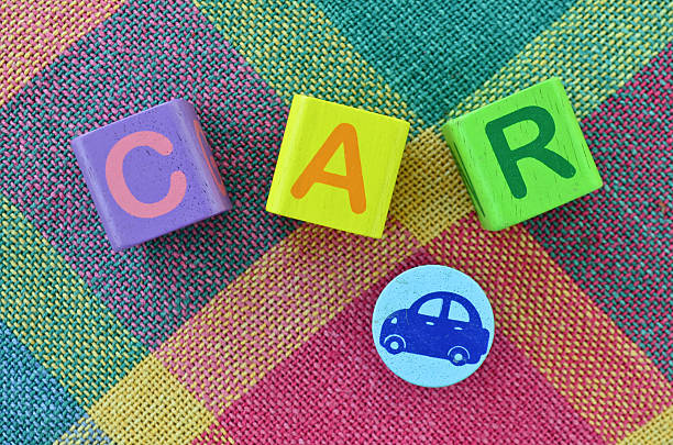 istock Wooden alphabet blocks - Car 466234575