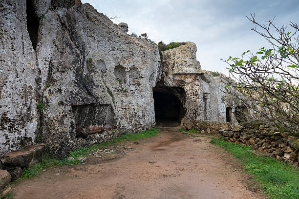 istock NECROPOLIS OF CALA MORELL, MENORCA, BALEARIC ISLANDS 466234860