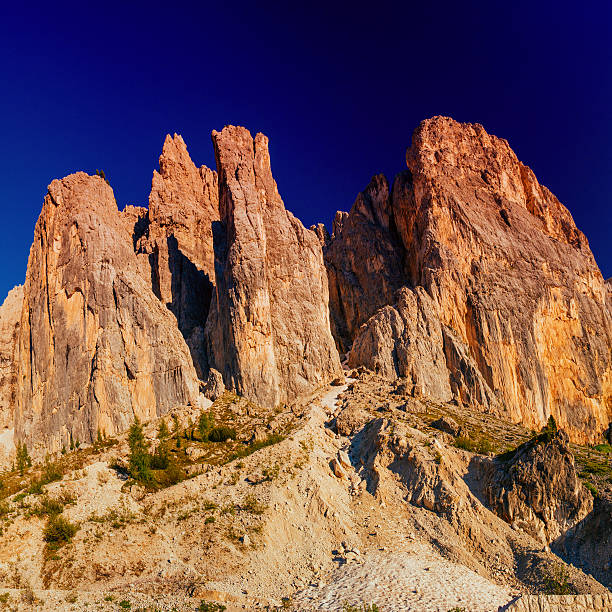 istock Rocky Mountains at sunset.Dolomite Alps, Italy 466235422