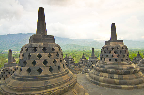 istock Buddist temple Borobudur on sunset. Yogyakarta. Java, Indonesia 466235713