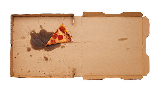 caixa de pizza - one slice imagens e fotografias de stock
