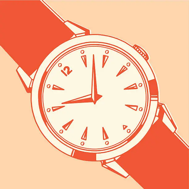 Vector illustration of Wristwatch