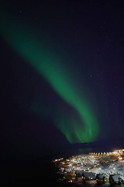 istock Nuuk Old Town Aurora 466239528