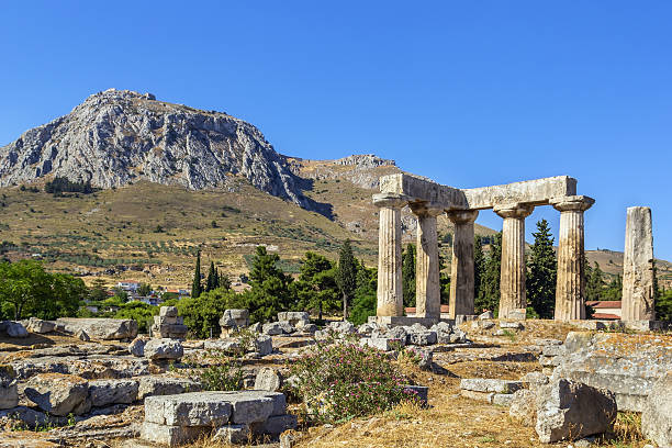 istock Temple of Apollo in ancient Corinth, Greece 466239858