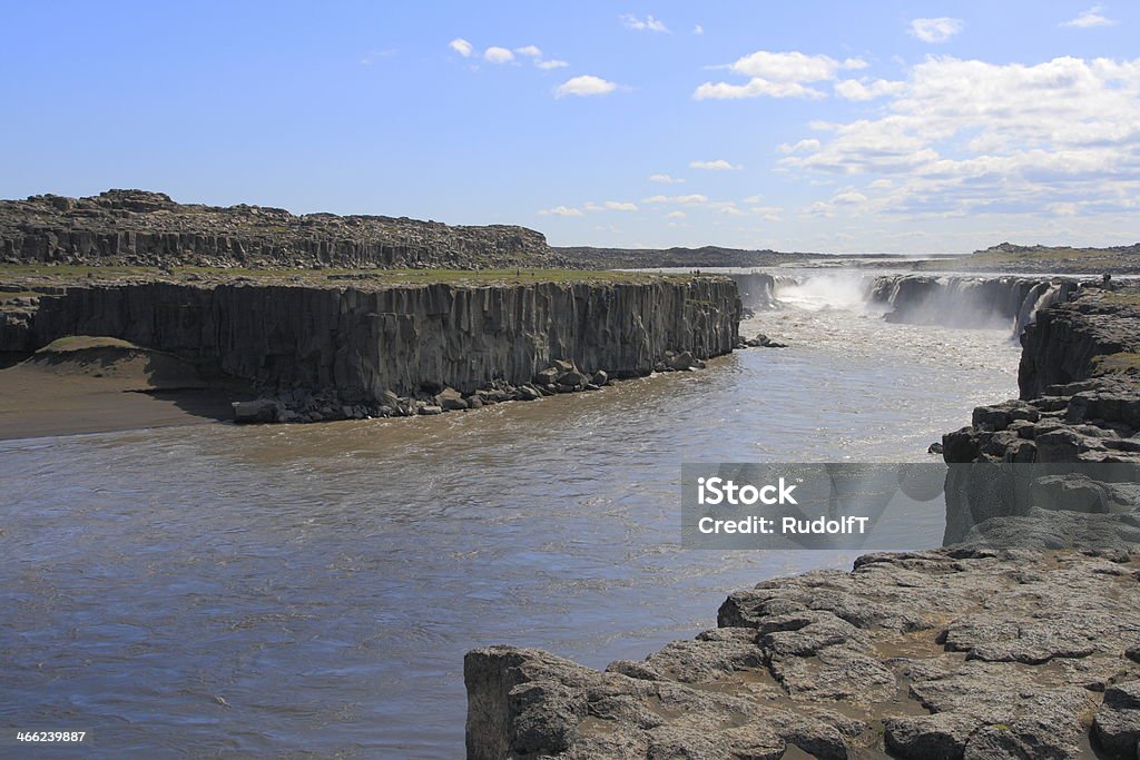 The Selfoss The Selfoss is a waterfall in northeast Iceland Active Volcano Stock Photo