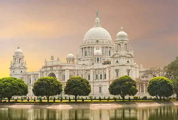 Victoria Memorial landmark in Calcutta (Kolkata) - India