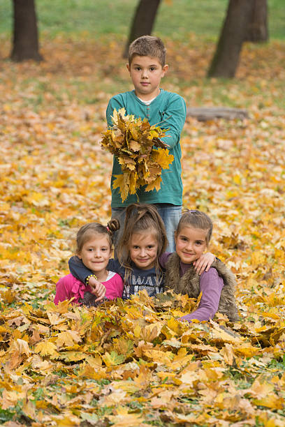 istock Kids enjoying at park in autumn 466240806