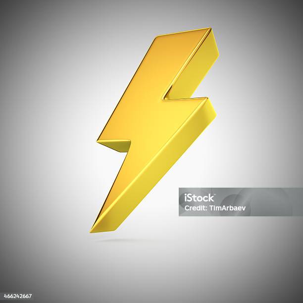 골든 Lightning 번개에 대한 스톡 사진 및 기타 이미지 - 번개, 3차원 형태, 노랑