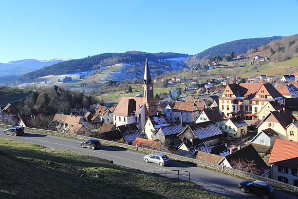 istock Soultzeren, village in the Vosges 466243318