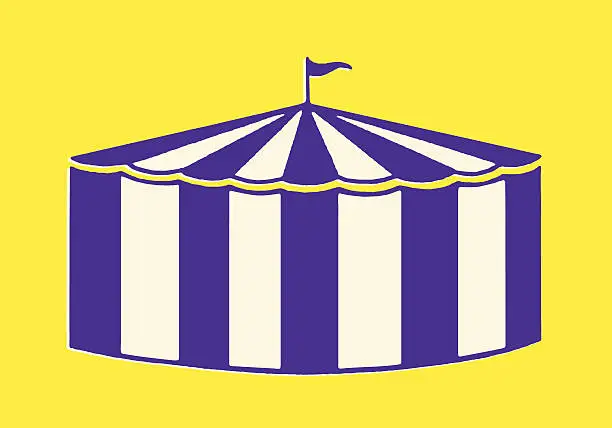 Vector illustration of Big Top Tent