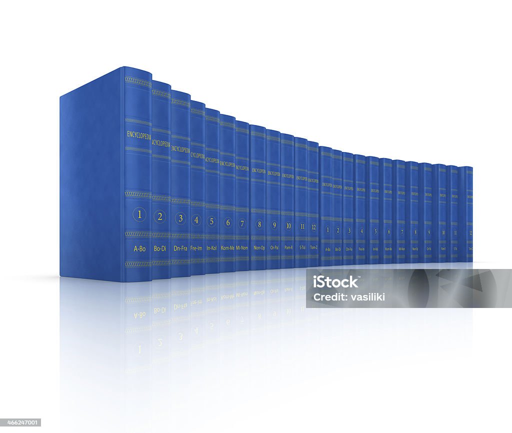 Enciclopedia volúmenes en perspectiva - Foto de stock de Enciclopedia libre de derechos